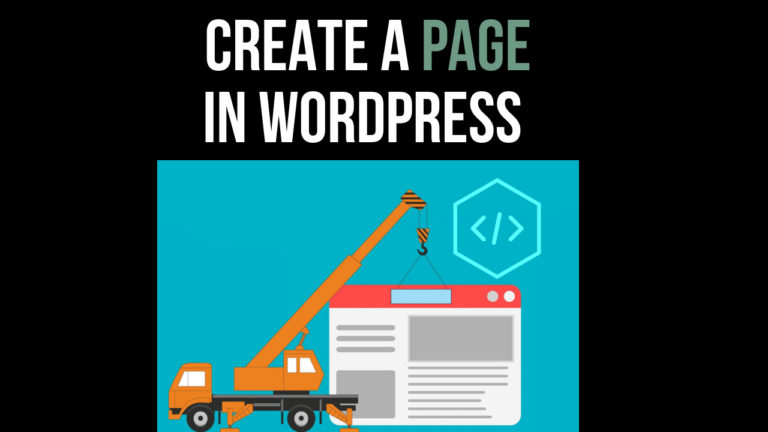 How to create a page in WordPress for beginners