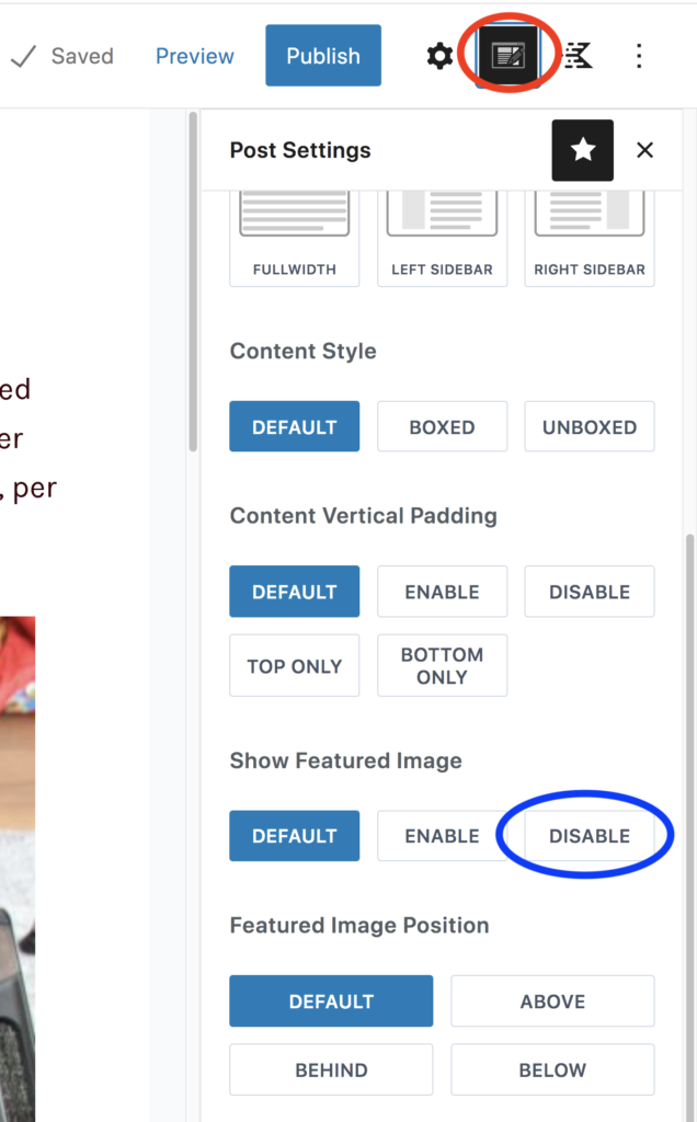 add an featured image to a blog post in WordPress