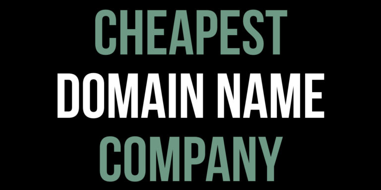 Cheapest Place To Buy A Domain Name