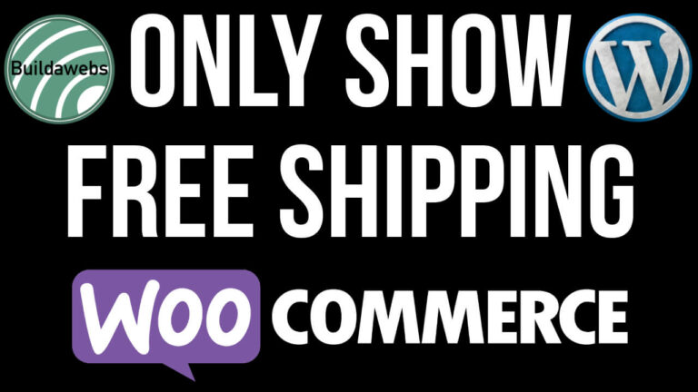 Only Show Free Shipping In Woocommerce