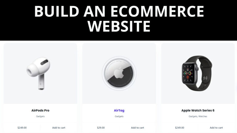 Build An Ecommerce Website