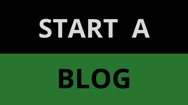 How to Start a Blog Website