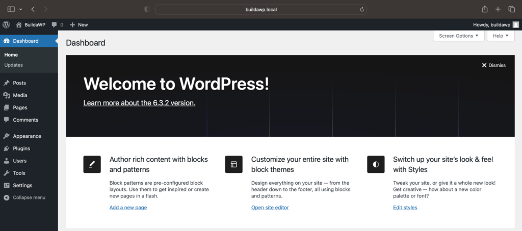 Installed WordPress locally website on Mac