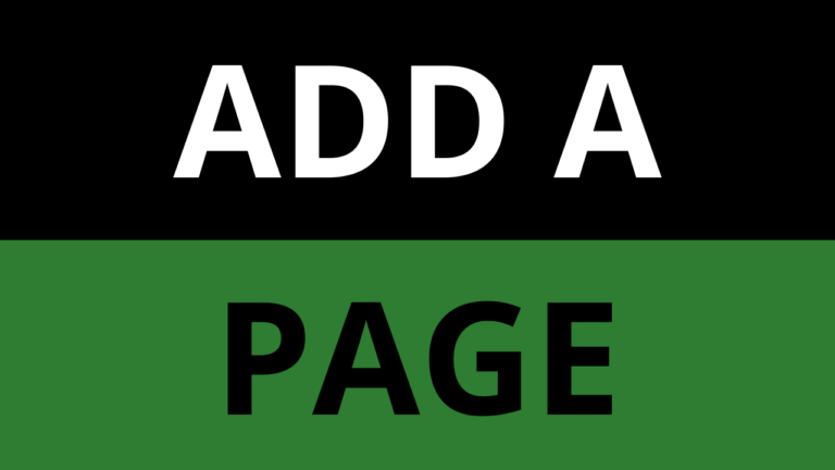 How To Add A Page In WordPress