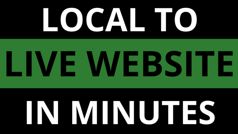 Move WordPress from Local Server to Live Website