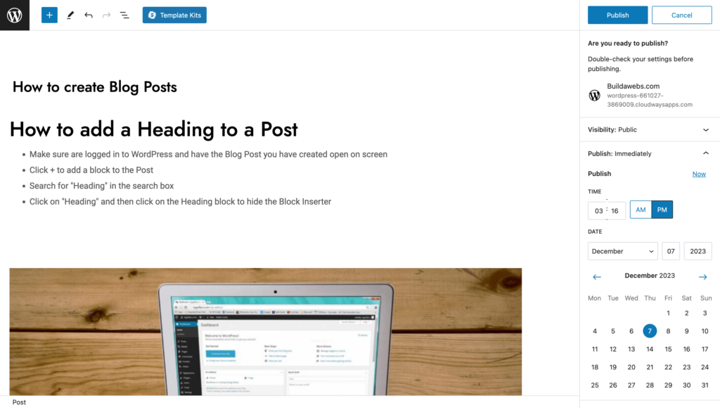 How to PublishSchedule a Post in WordPress