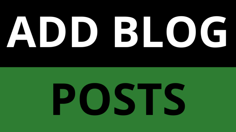 How to create Blog Posts in your WordPress website